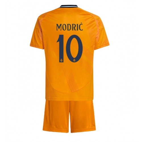 Dres Real Madrid Luka Modric #10 Gostujuci za djecu 2024-25 Kratak Rukav (+ kratke hlače)